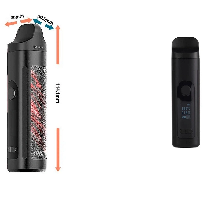 Latest Products Wholesale Top 10 Custom Private Label Rechargeable Premium Herbal Vaporizer Portable Electronic Wax RoHS Heat No Burn Rush Dry Herb Vaporizer