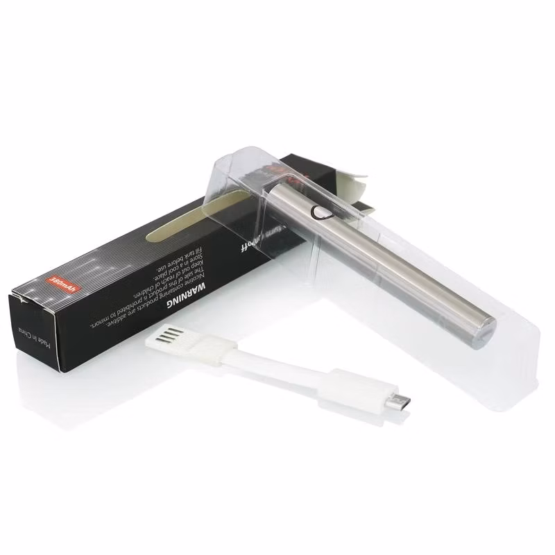 Preheat VV 280mAh 320mAh 350mAh 400mAh 510 Thread Vape Pen Ecig E Cigarette Battery with Preheating Button Variable Voltage USB Type C Rechargeable OEM Custom