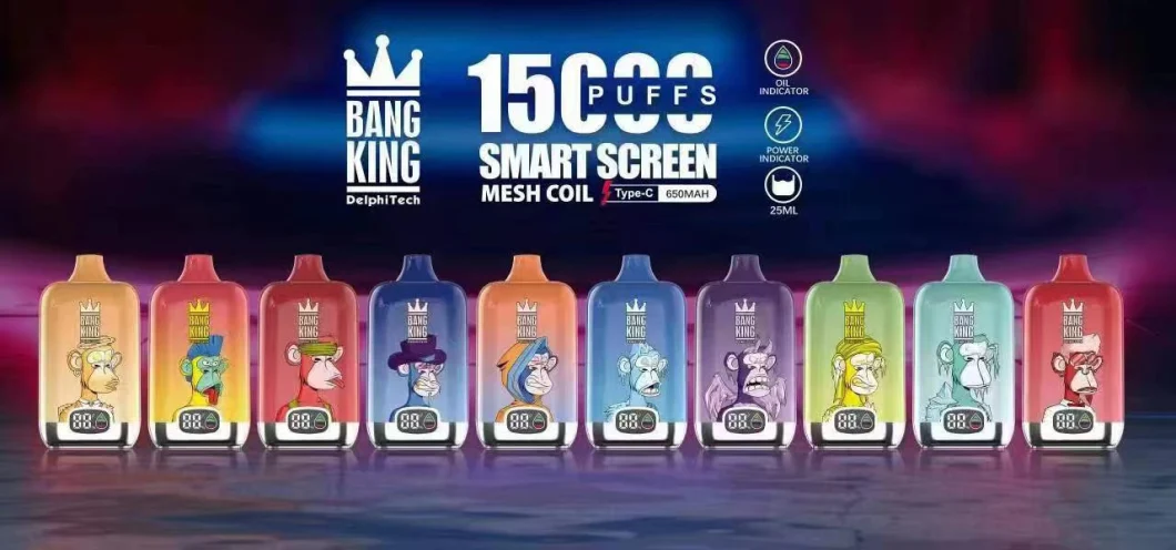 EU Warehouse Vape Recharge Disposable Vape 15000 Puffs Bang 20000 Puff Randm Tornado King E Cigarette 5% Geek Vape Bar Bang King
