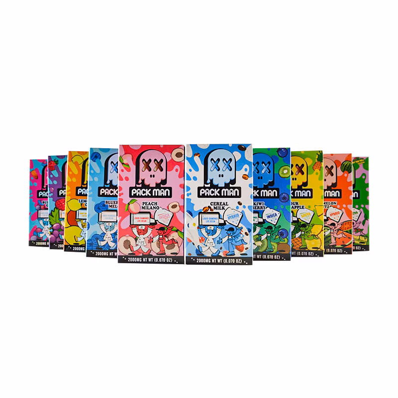 Packman 2g Disposable Liquid Diamonds + Live Resin Dispo 2000mg Empty Vape Pens Device 2 Gram Vapes