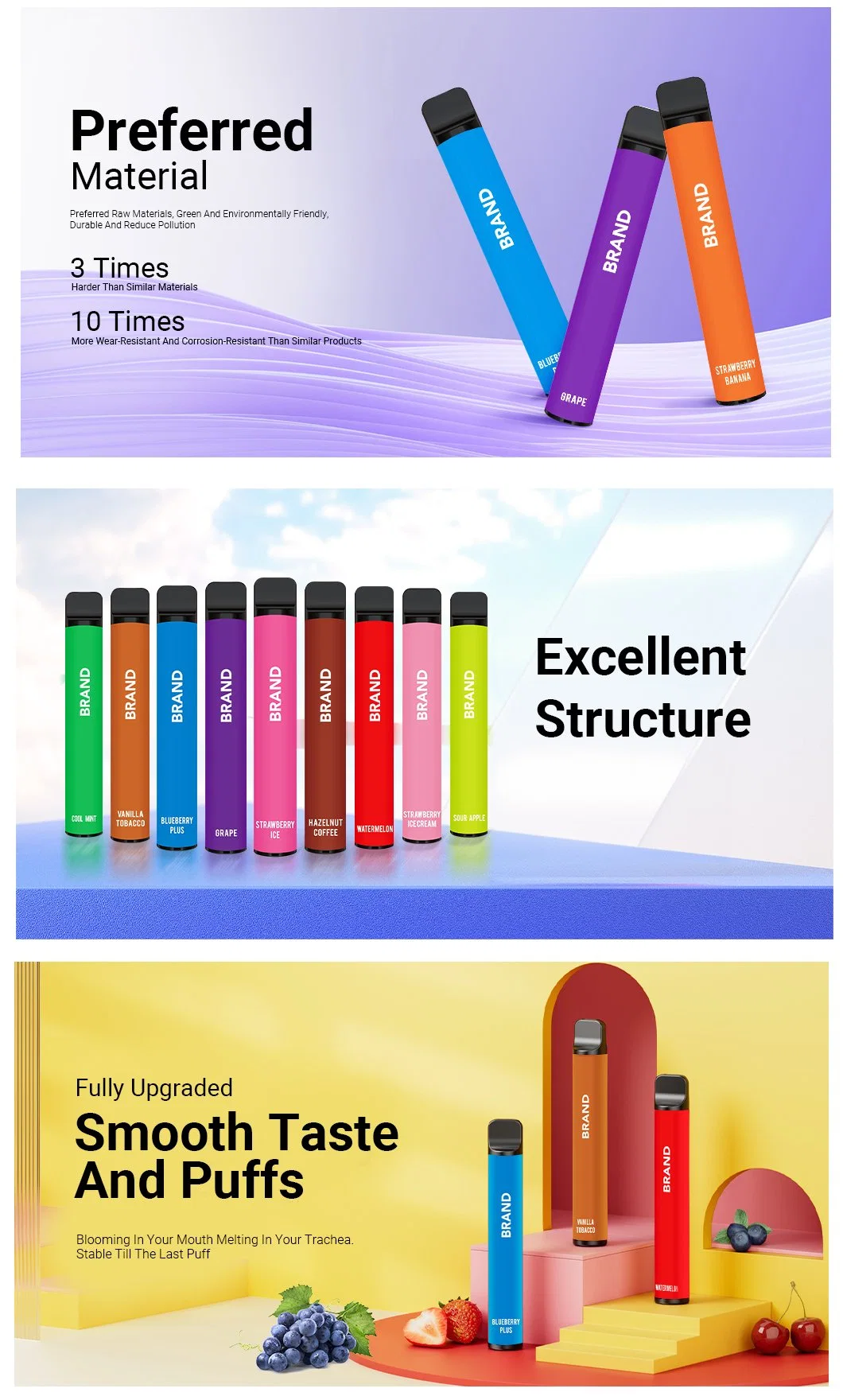 Yecoo Electronic Smoking Cigarette Manufacturers Flavor Vapes China S2 16 600-800 Puffs Disposable Dry Herb Vape