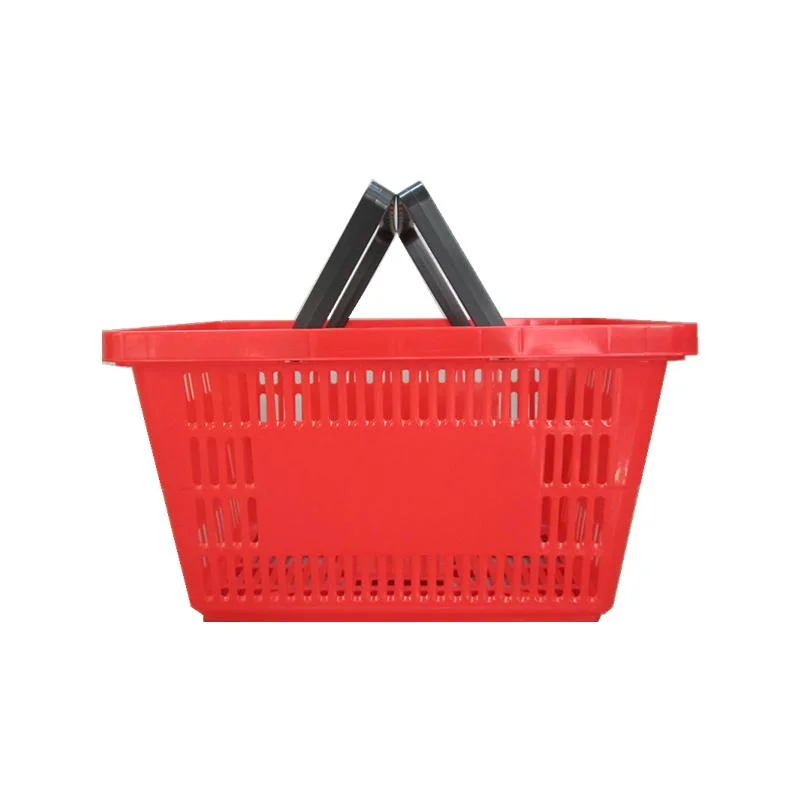 High Quality Supermarket Plastic Shopping Basket Single Handle