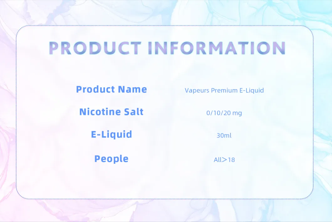 UK Hot Sale 10ml Nicotine Salt 10mg 20mg 30ml Disposable Vape Pod E Liquid China Original Factory OEM Logo Wholesale E Juice