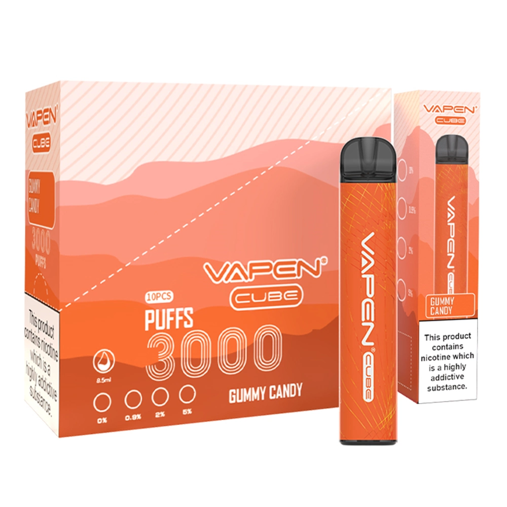 Wholesale Puffs 1000mAh Battery Vapen Cube 3000puffs Disposable Vape Pen