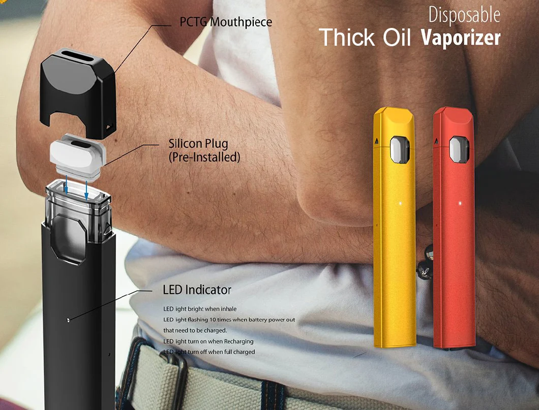 Disposable Oil Vape E-Cigarette Pod Kungfu Batteries Smokeless Custom Favor