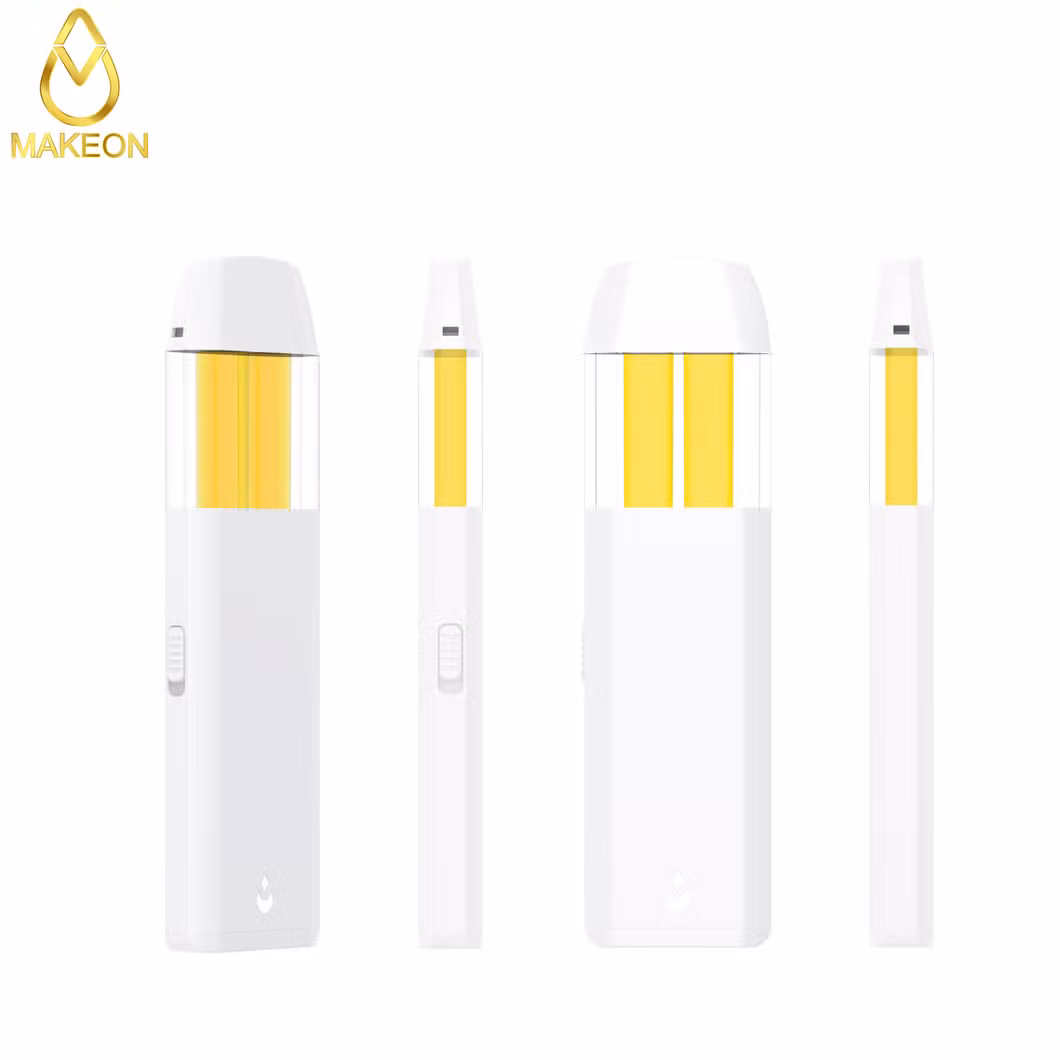 Makeon Custom Dual-Flavor Two Chamber Live Resin Thick Oil Tank Cartridge Pod Bar Updated Choices Labs Device Disposable E-Cigarette Vape Pen