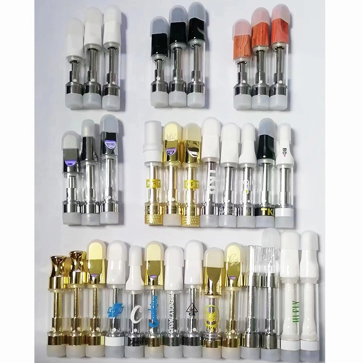 0.5ml 0.8ml 1ml Ceramic Coil 510 Thread Vape Pen Cartridge Vape Gold Silver Krt Cookies 510 Empty Thick Oil Empty Vape Cartridge