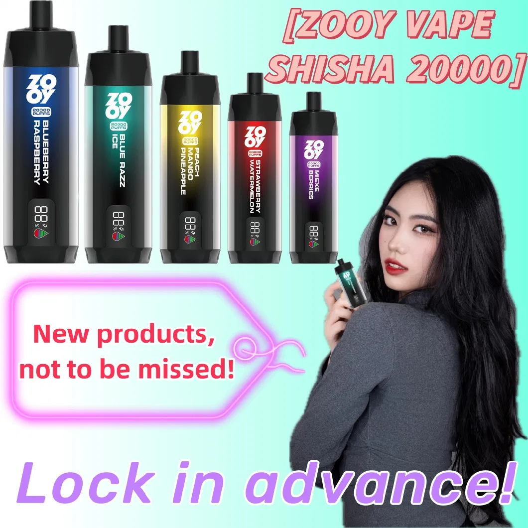 Hot Selling in Spain Disposable E Cigarette E Cig Shop Smoke Vape 15000 20000 Puffs Shisha Hookah Vape Super Luckee Quizz Vapmod