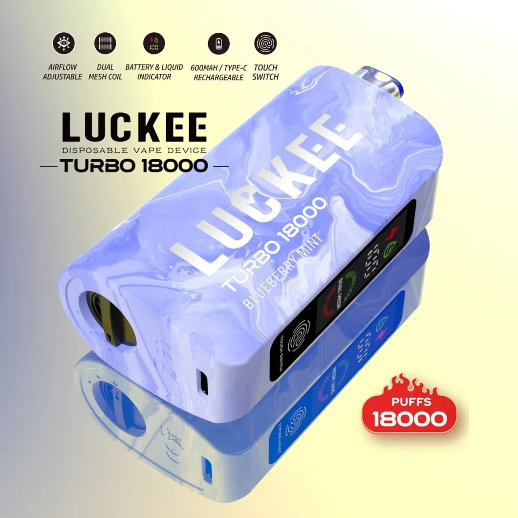 Luckee Turbo 18000 Puff EU Warehouse Spain USA Best Vape Boou PRO Vapsolo 7000/10000/12000/15000 Razz Bar Muss 700 Vapers Shisha Disposable Vape Wholesale