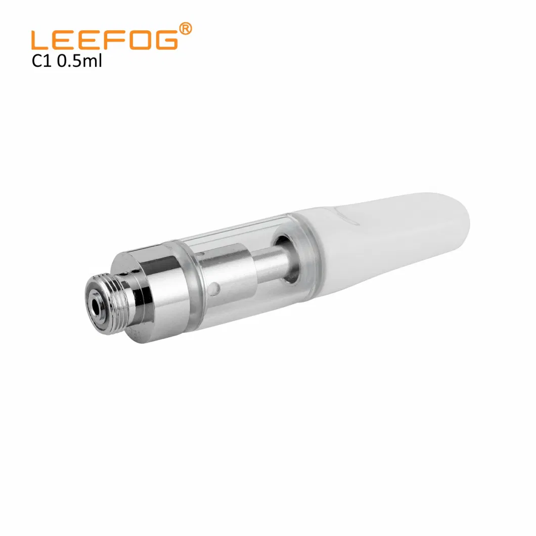 Leefog C1 Wholesale Thick Oil Ikrusher Stock in Us USA Warehouse Ready to Ship 0.5 1 2 Gram Ml Empty 510 Disposable Refillable Vape Pen Cartridge