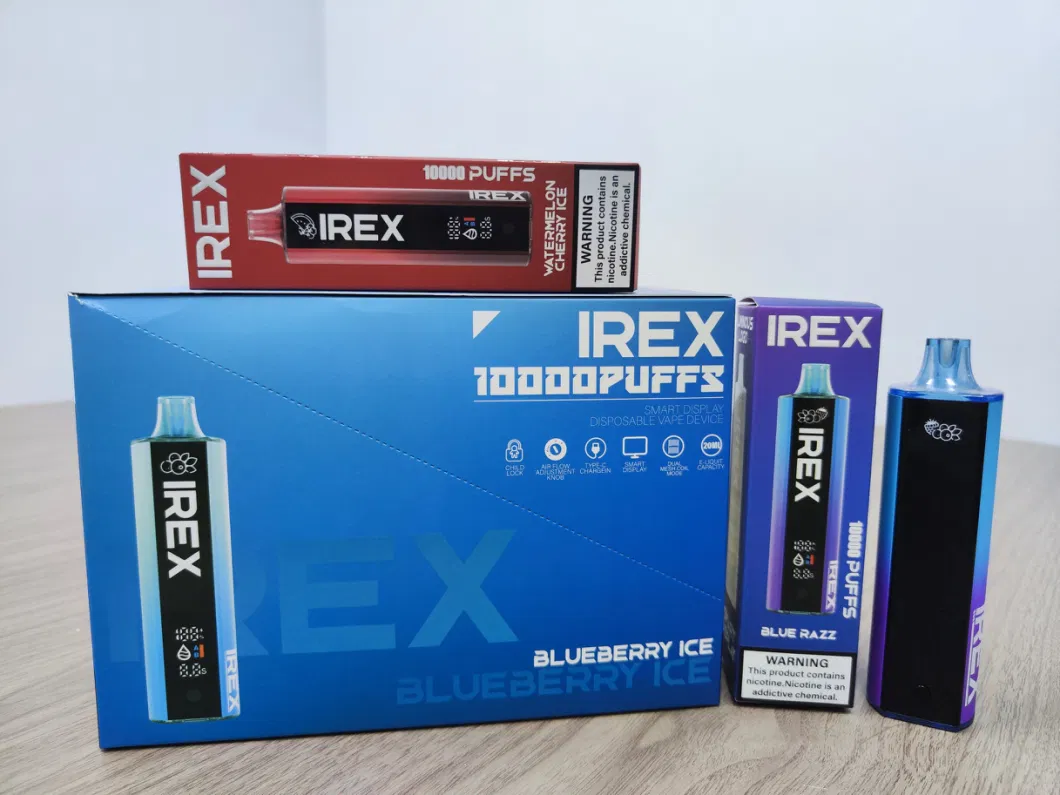 Bestseller Irex 10000 Puffs Disposable Vape Pen Fruit Flavor Disposable Vape Vaporizer 10K Vape Manufacturers Vaping Shop Electronic Cigarette