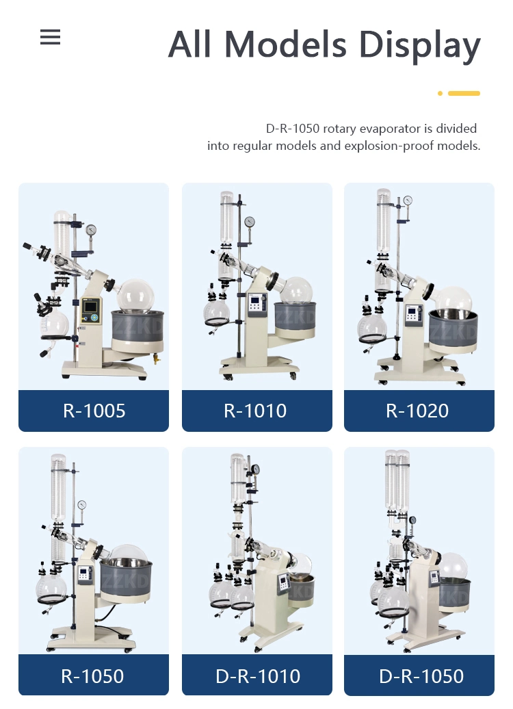 20L 50L 100L Oil Distillation Rotovap Autoed Essential Turnkey System Rotary Evaporator for Vacuum Distillation