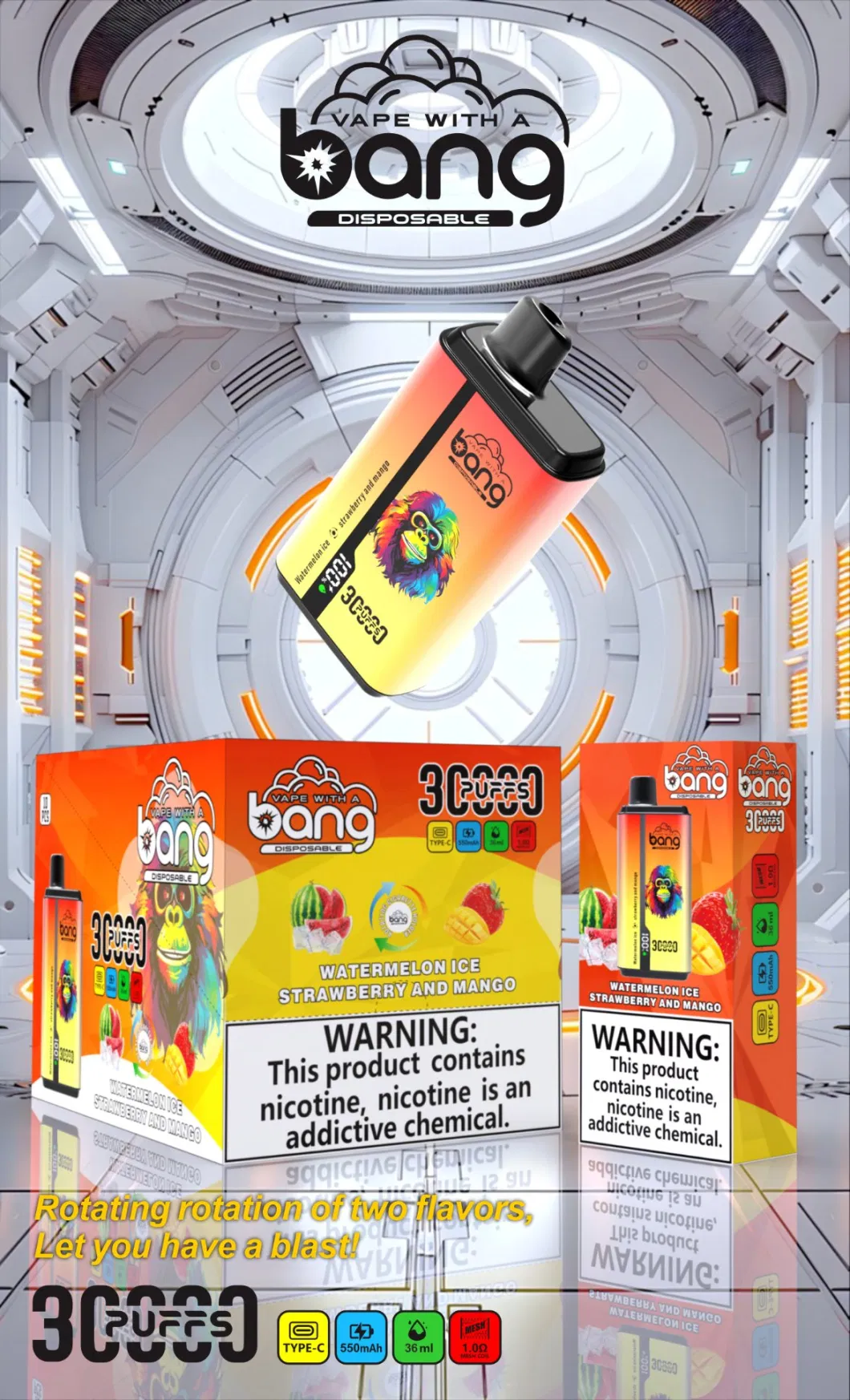 Bang 30000 Puff Double Flavors Smoke Shop Near Me Original Factory Bar Geek Ultra Pulse Disposable Vapes Plus 30K Puffs Filled OEM ODM Available Vape