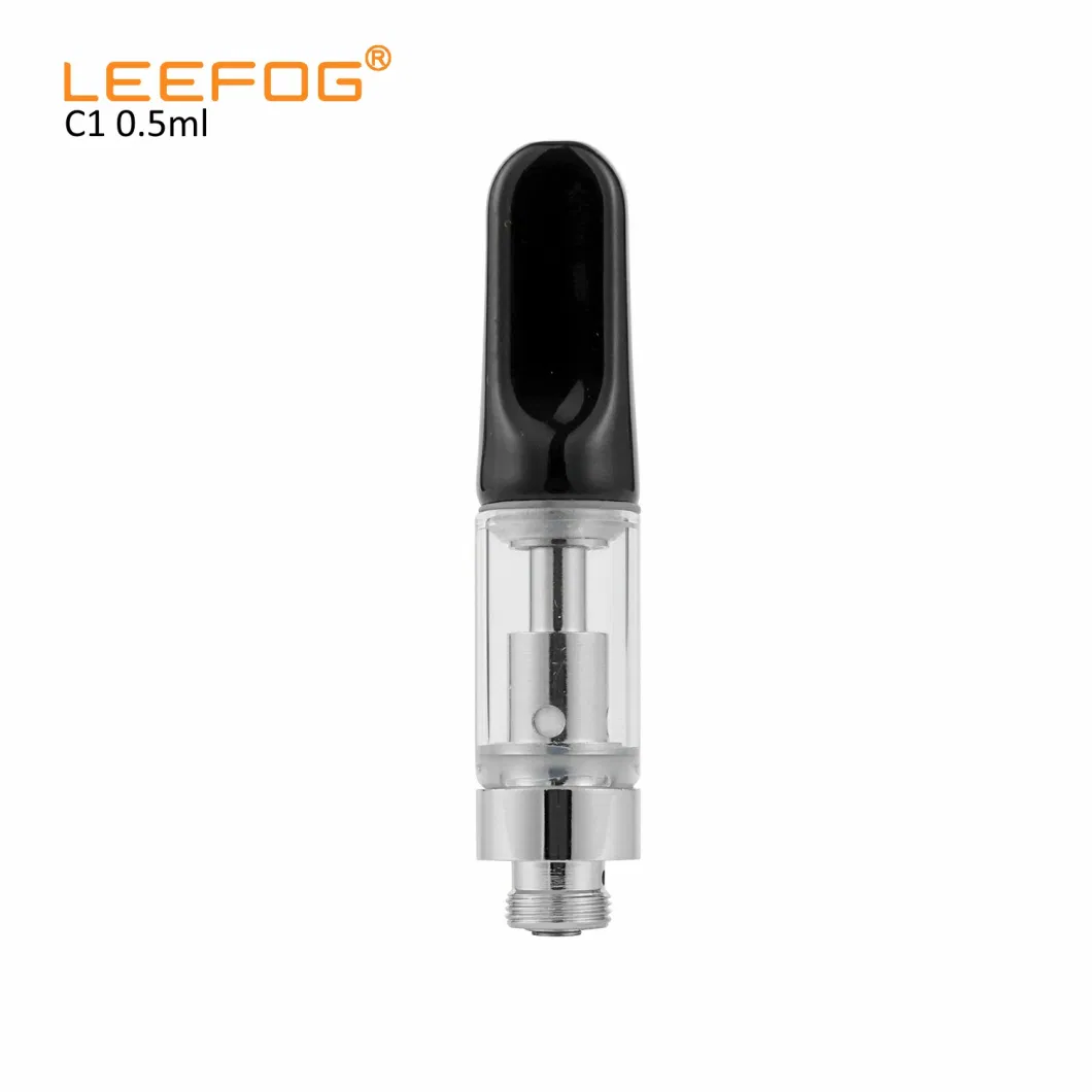 Leefog C1 Wholesale Thick Oil Ikrusher Stock in Us USA Warehouse Ready to Ship 0.5 1 2 Gram Ml Empty 510 Disposable Refillable Vape Pen Cartridge