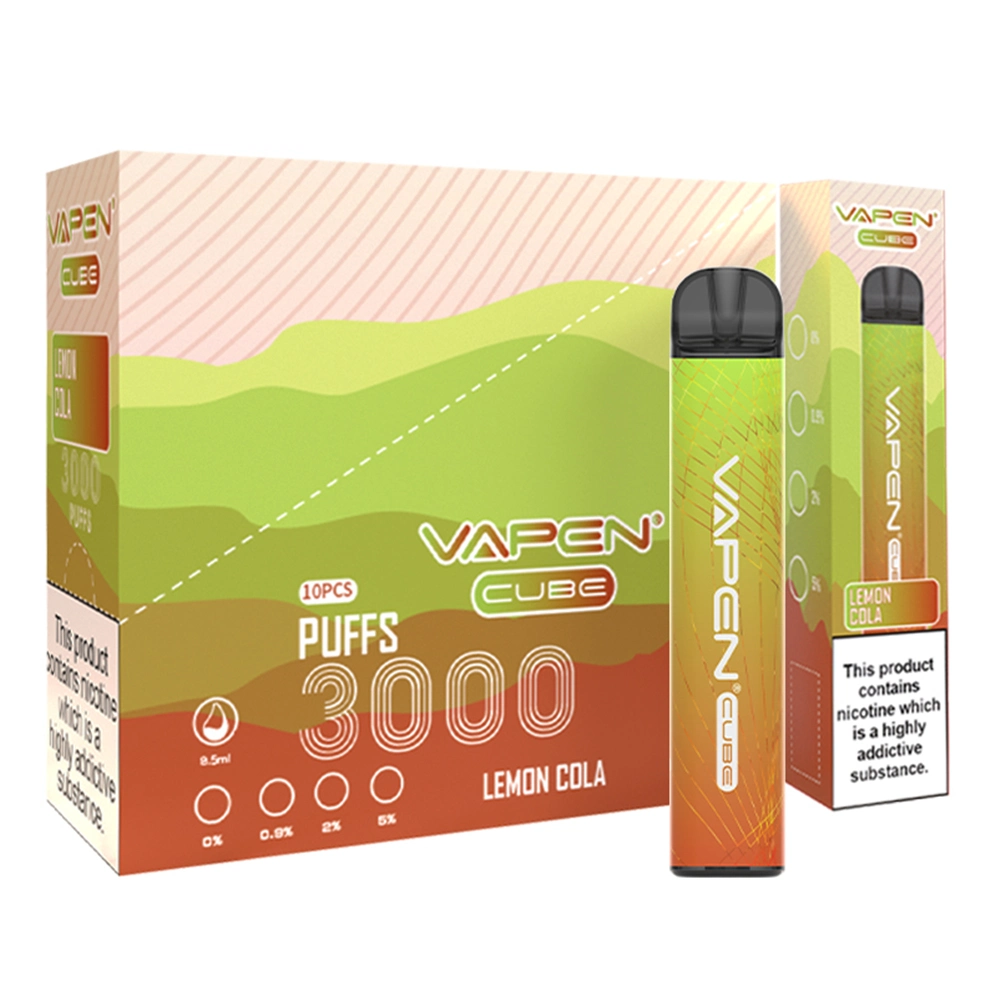 Wholesale Puffs 1000mAh Battery Vapen Cube 3000puffs Disposable Vape Pen