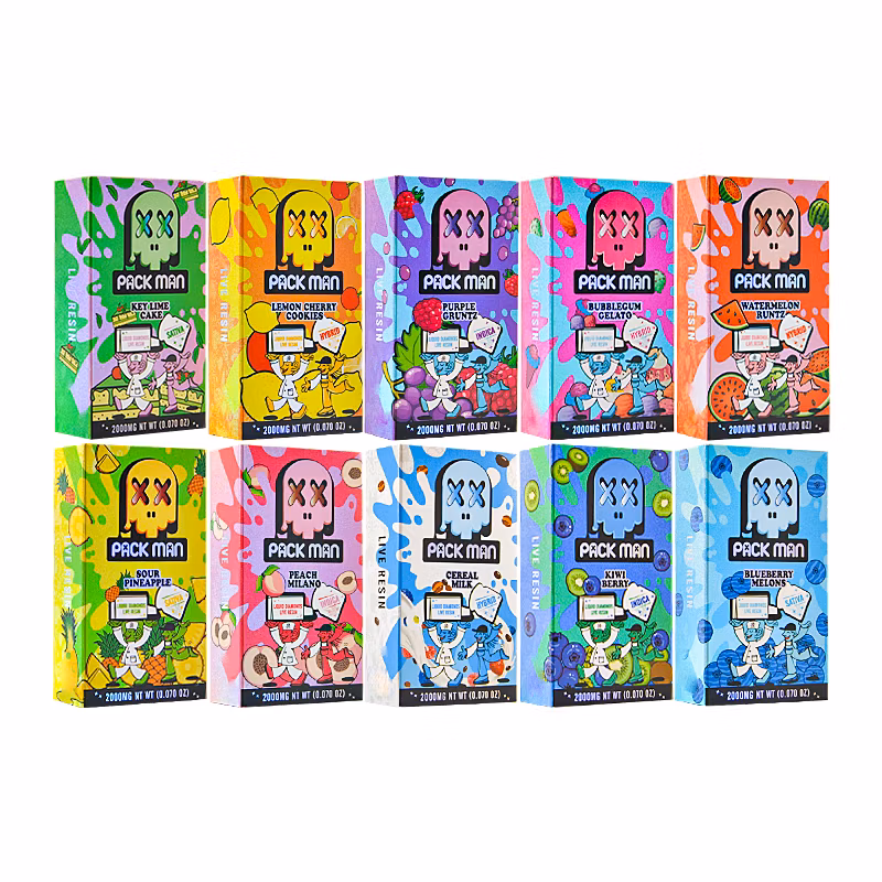 Packman 2g Disposable Liquid Diamonds + Live Resin Dispo 2000mg Empty Vape Pens Device 2 Gram Vapes