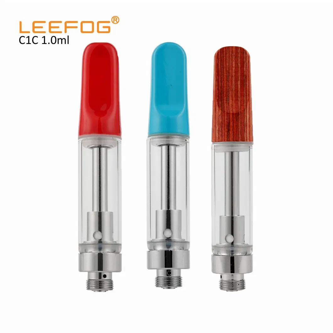 Leefog C1 Wholesale Thick Oil Ikrusher Stock in Us USA Warehouse Ready to Ship 0.5 1 2 Gram Ml Empty 510 Disposable Refillable Vape Pen Cartridge