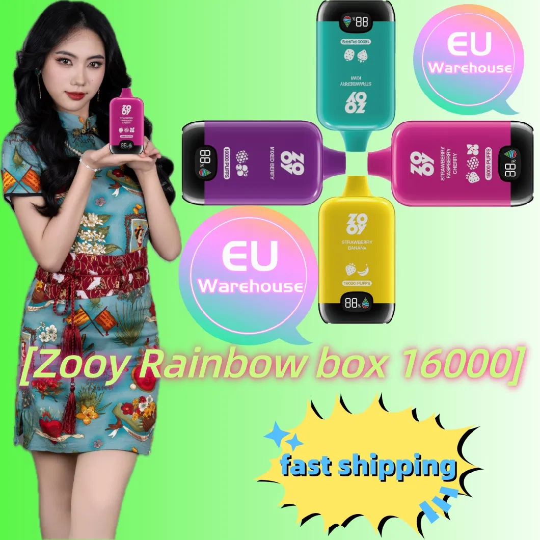 Vendor Zbood Display Infinity No Nicotine Wonder G4 Vape Ecigs Zooy Rainbow Box 16000 Puff Dispsoable Vape