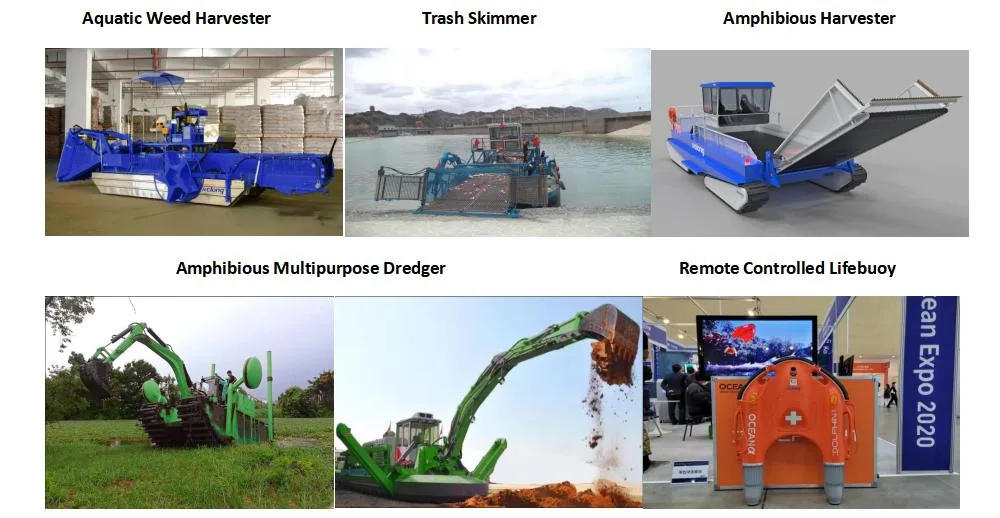 Unmanned Remote Control Aquatic Weed Harvester