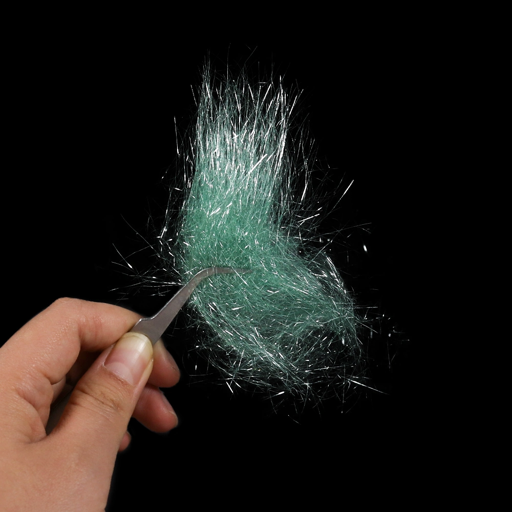 6.5cm Ice Dub Long Fly Tying Dubbing Materials Synthetic Sparkle Fibers for Nymph Salmon Baitfish Streamer