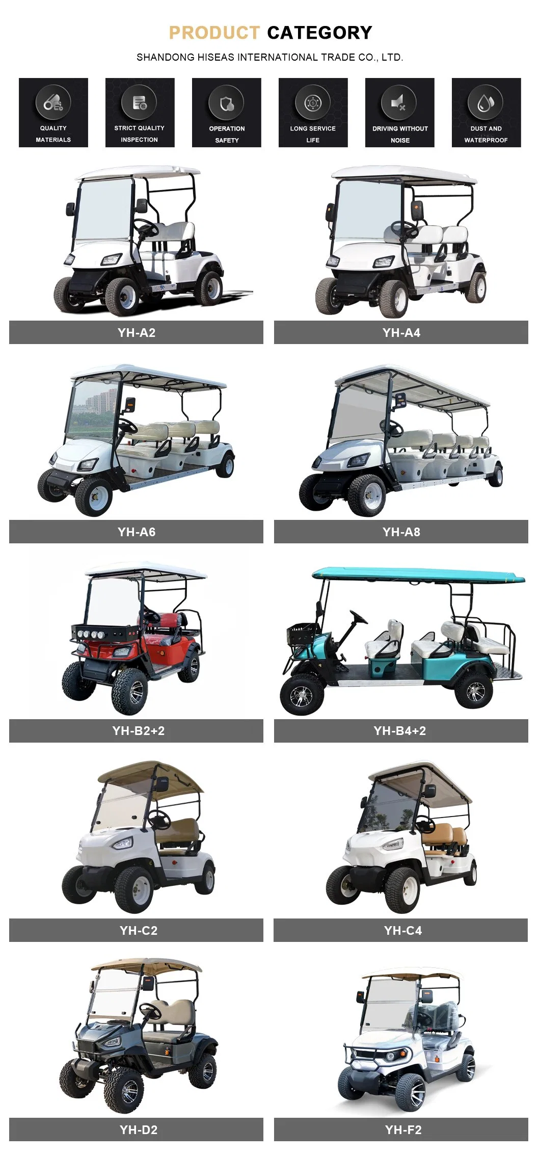 All-Terrain Airport Electric off Road Club Right Hand Drive Dimensions Dash Four Seats Golf Cart