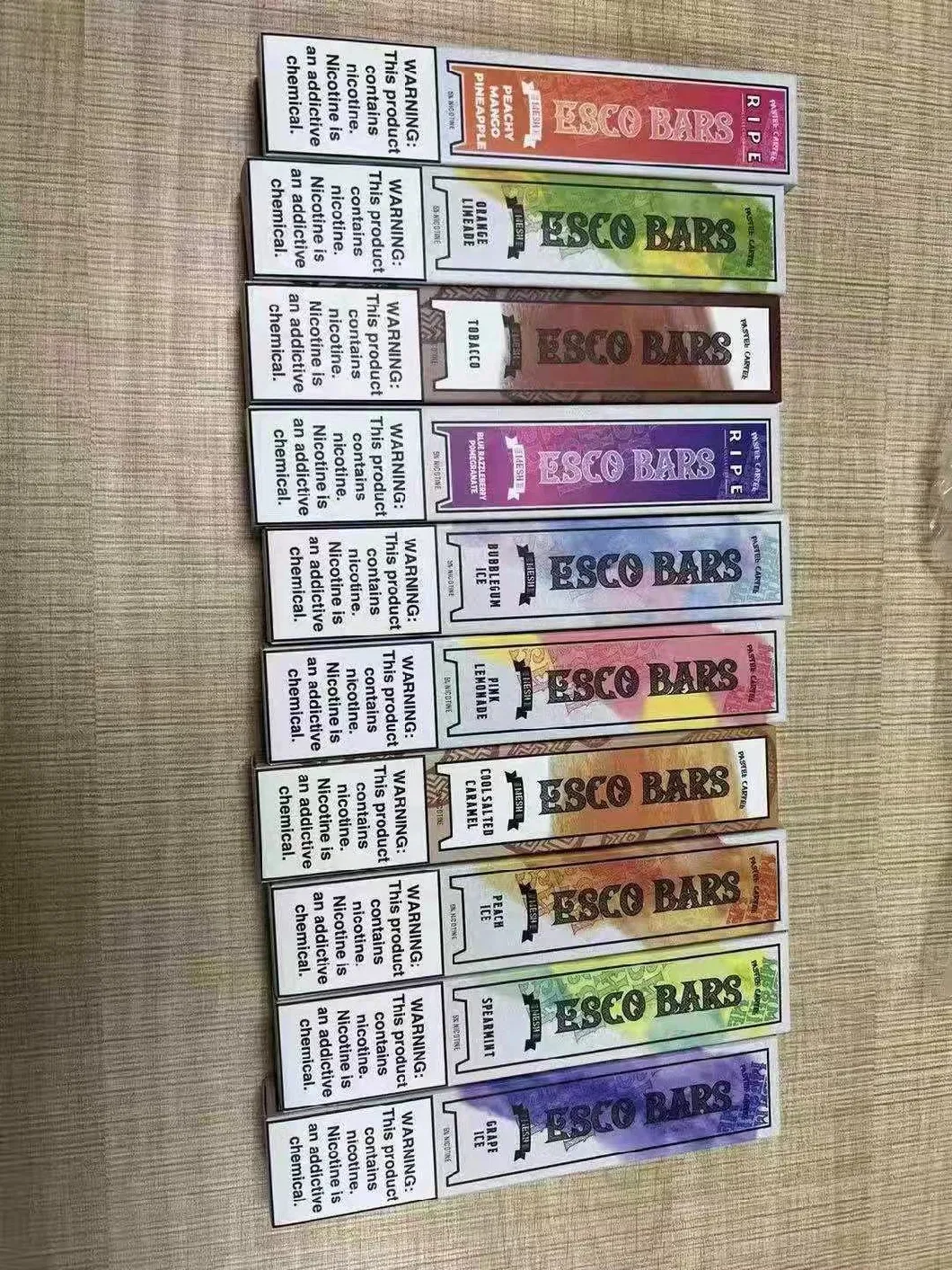 USA Hot Vaporizer Wholesale Esco Bars Disposable 2500 Puffs Vape Pens