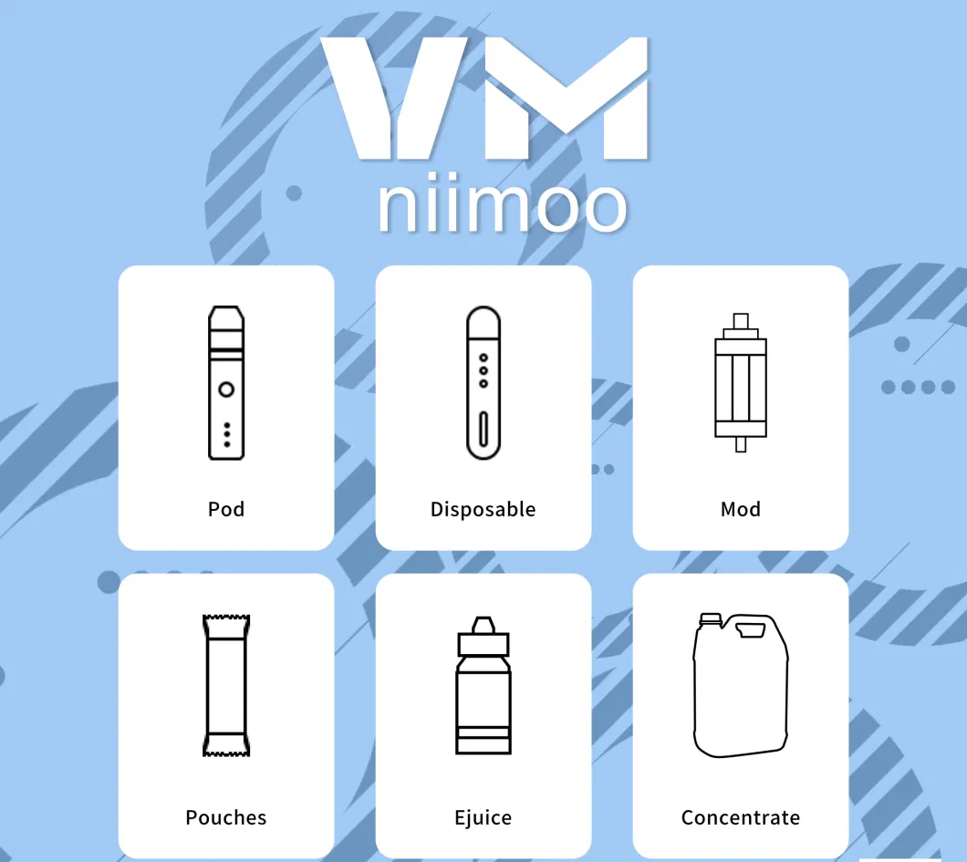 Niimoo Vaping Muster Wholesale I Vape Custom Vaporizer Pen 0% 2% 5% Best Pulse Coil Mesh Cheap Disposable Vape Juice Vape