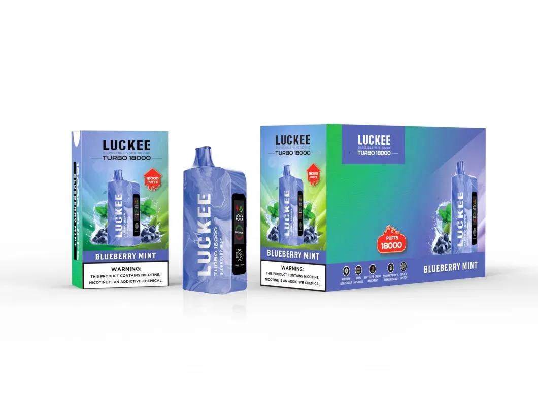 Luckee Turbo 18000 Puff EU Warehouse Spain USA Best Vape Boou PRO Vapsolo 7000/10000/12000/15000 Razz Bar Muss 700 Vapers Shisha Disposable Vape Wholesale