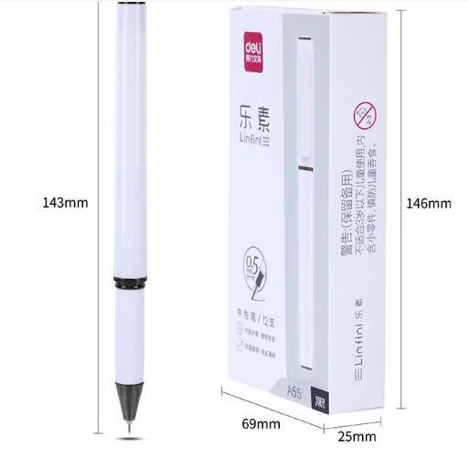 Simple Style White Appearance Excellent Stationery Gel Pen