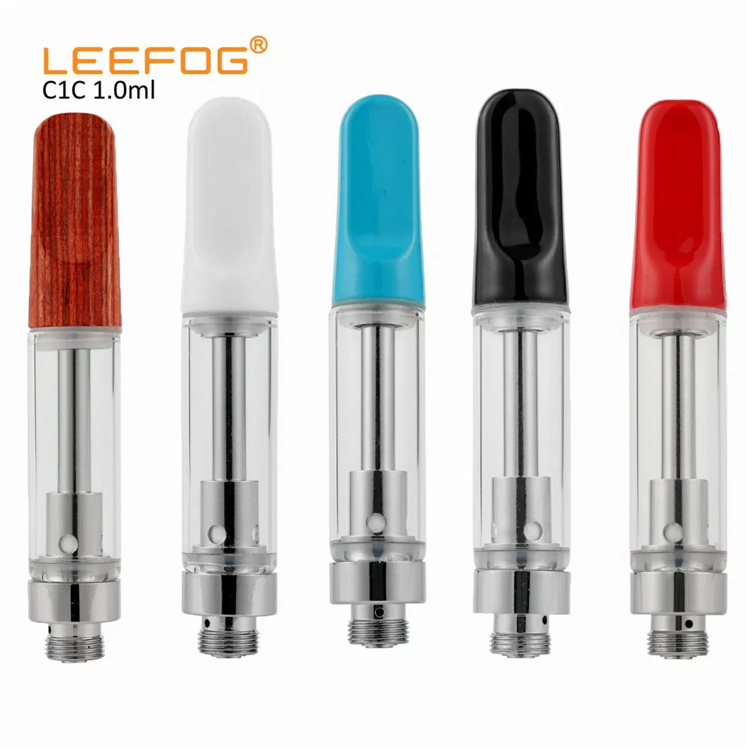 Leefog C1 Wholesale Thick Oil Ikrusher Stock in Us USA Warehouse Ready to Ship 0.5 1 2 Gram Ml Empty 510 Disposable Refillable Vape Pen Cartridge