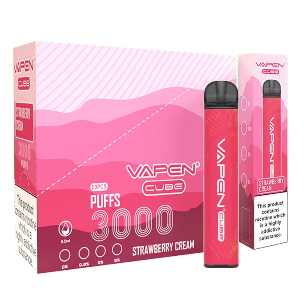 Wholesale Puffs 1000mAh Battery Vapen Cube 3000puffs Disposable Vape Pen