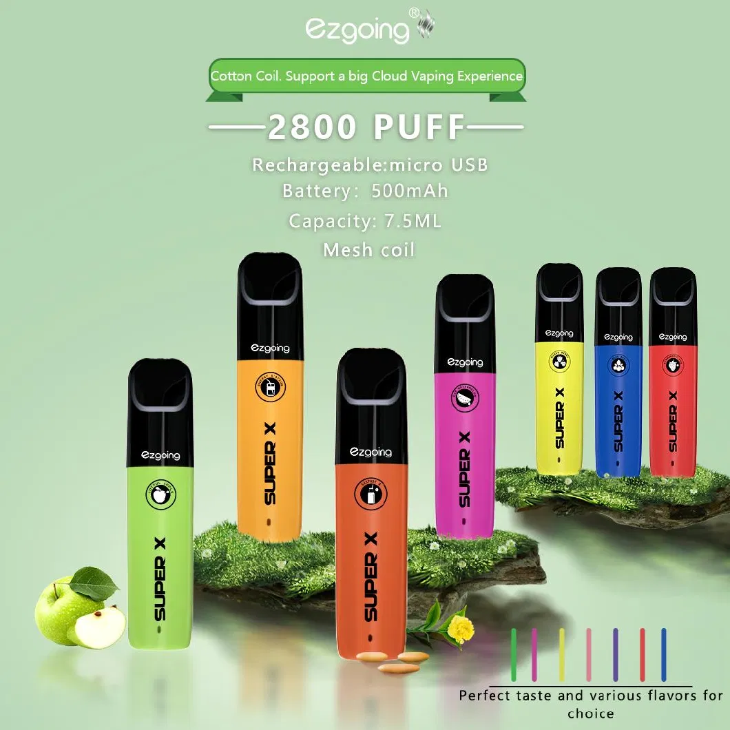 2022 Cigarette Shop Disposable Vape Pod New Product Ezgoing 1500puff Disaposable Vape