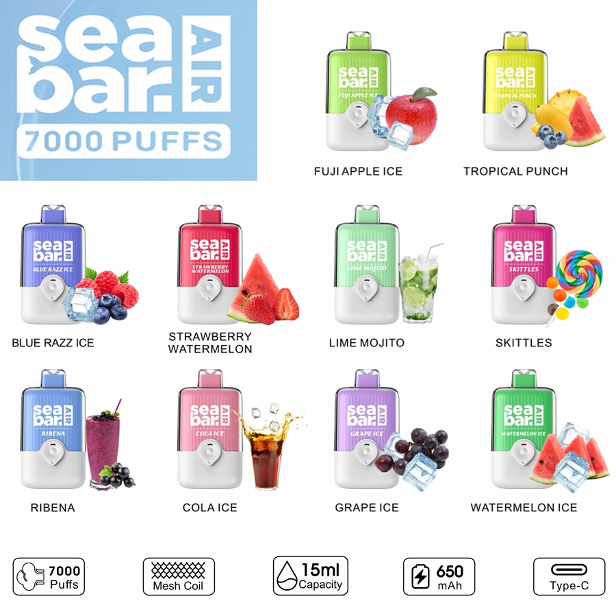 Seabar 7000 Puffs Best Disposable Vape 2024 Vape Battery Nicotine-Free Vape Dry Herb Vape Online Vape Shop