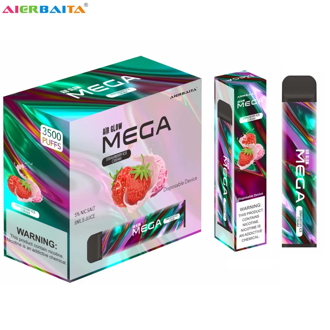 Air Glow Mega 3500 Puffs Disposable Vape 8ml Ejuice E-Cigarette Wholesale Disposable Vape Pen