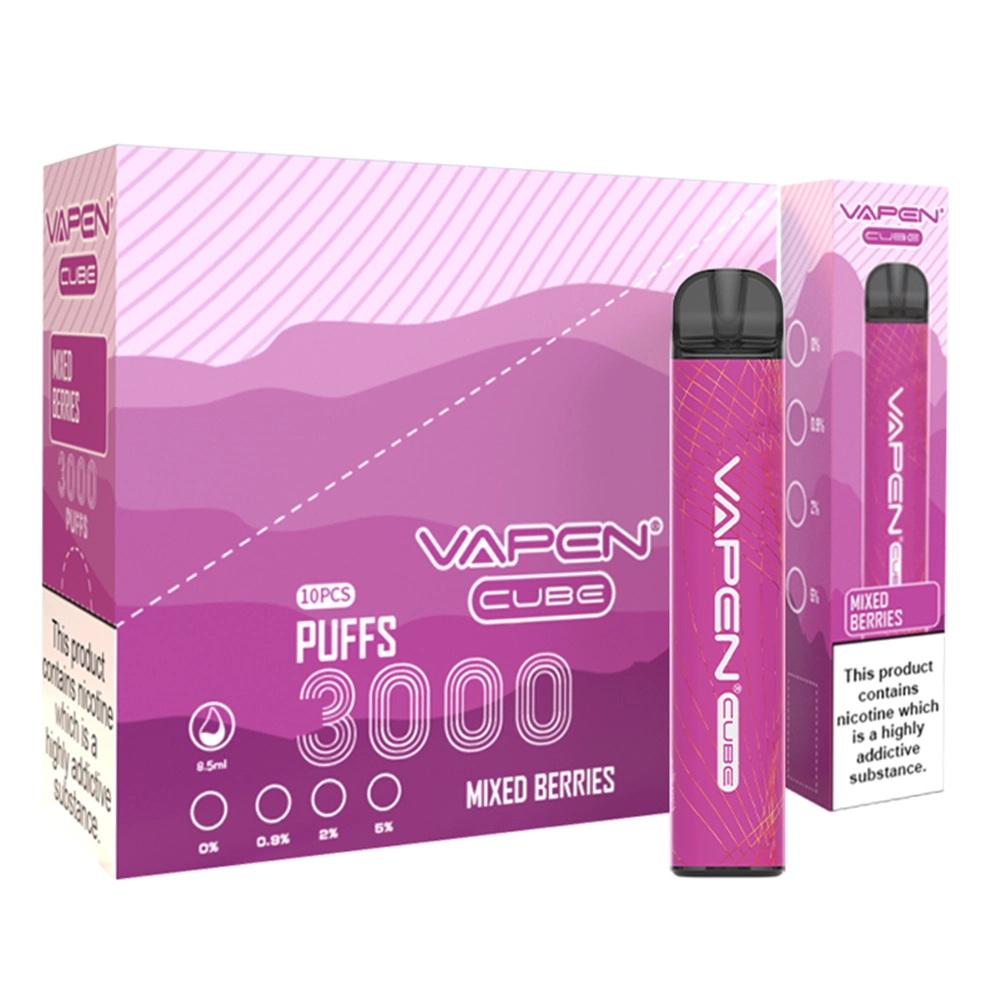 Wholesale Puffs 1000mAh Battery Vapen Cube 3000puffs Disposable Vape Pen