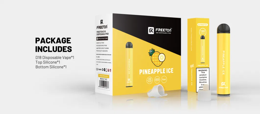 FREETON 2021 Wholesale Disposable Vape Pen with 10 Different Flavors for Vape