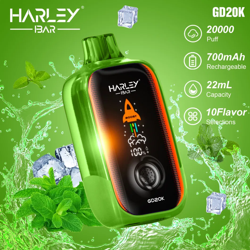 Harleybar Electronic Cigarette Vape 20000 Puffs Wholesale UK Screen Display Vape Pen