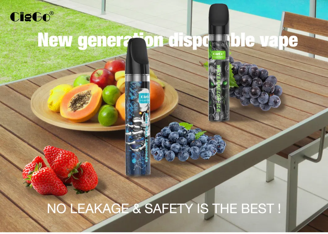 600 Puffs Disposable Vape Pen 2.0ml 2% Nicotine 18 Flavors Pen-Style Electronic Cigarette Without Storage Cotton