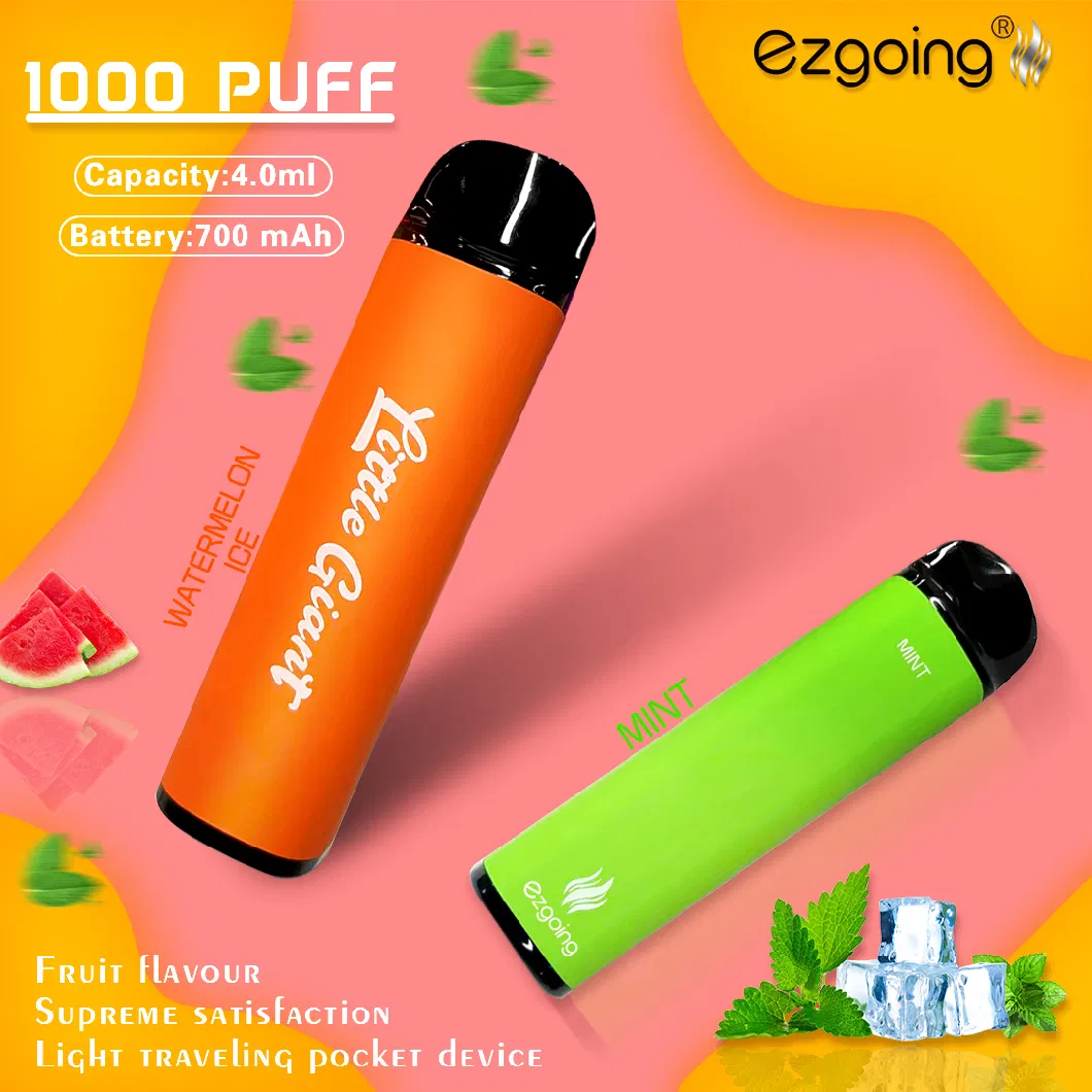 Wholesale Vape Pen 600 Puffs 400mAh Battery Vs Puff Bar Electronic Cigarette with CE FDA Ezgoing Puff Disposable Vape E Cigarette