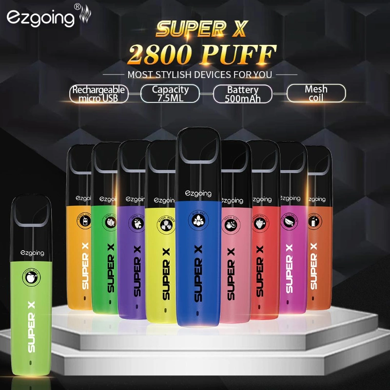 Ecig Shop 2800 Puffs Custom Vaporizer 3% Nicotine 6flavors Ecig Vape