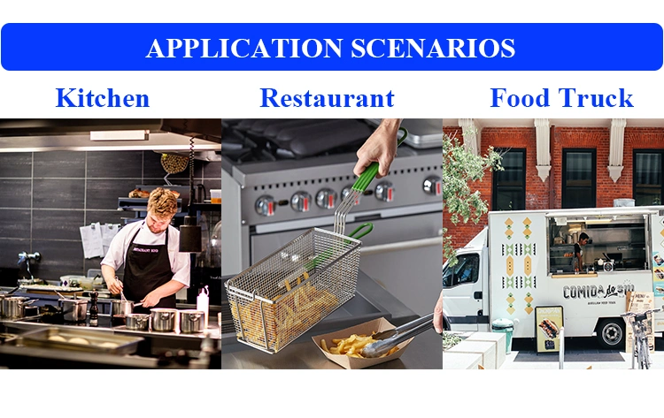 Restaurant Wire Frying Chip Baskets Stainless Steel Fry Basket Commercial Deep Fryer Basket