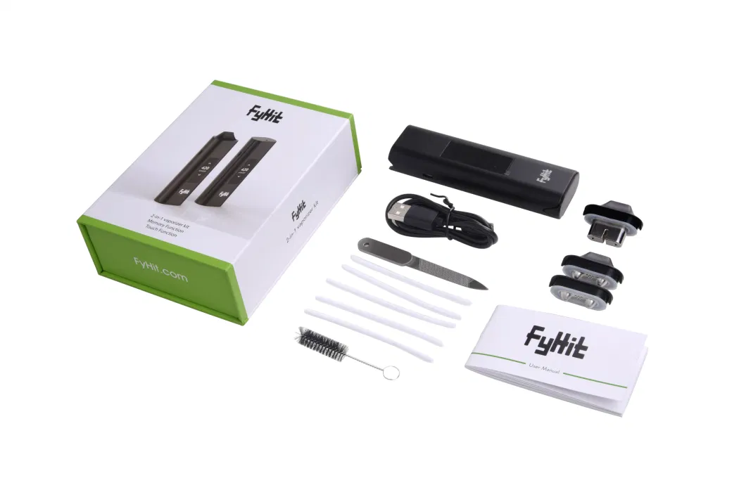 100% Original Hera Fyhit Black 2 In1 Wax Oil Dry Herb Vaporizer Mod Box Kit 2680mAh Built-in Battery Wax Vaporizer