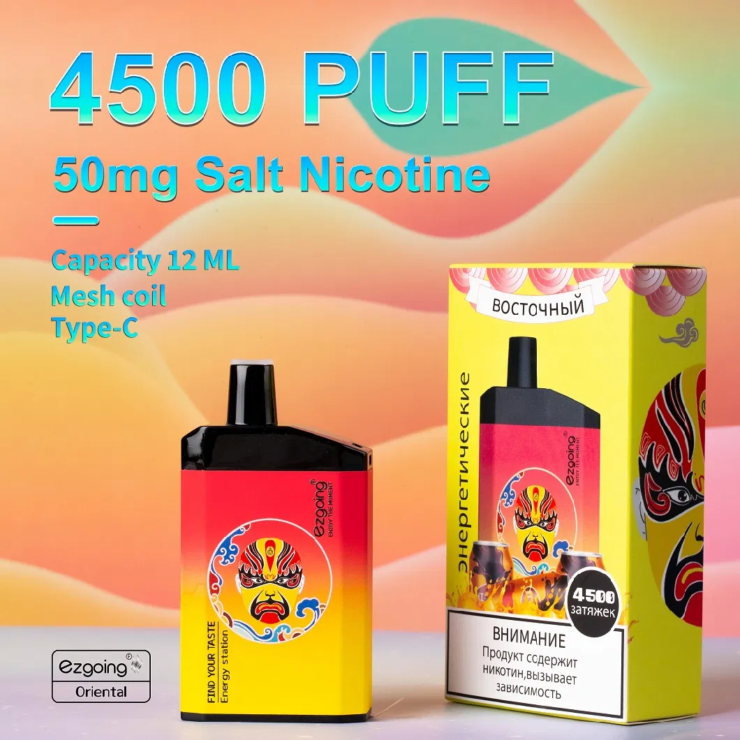 Wholesale Vape Pen 600 Puffs 400mAh Battery Vs Puff Bar Electronic Cigarette with CE FDA Ezgoing Puff Disposable Vape E Cigarette