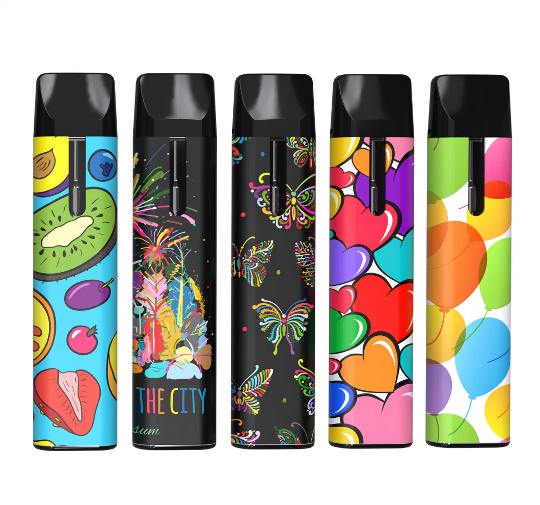 1.0ml Type C Pocket Size Empty Disposable Vape Pen Pod System Snap-Fit Cap Big Clouds Heavy Metal Free 510 Vape Pen Cartridge Wholesale for Live Resin T.H.C Oil