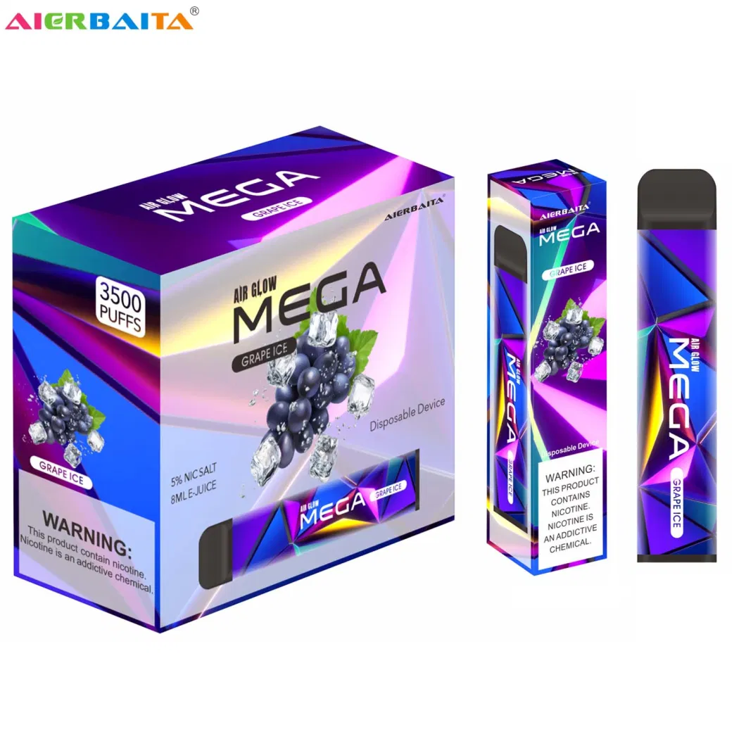 Air Glow Mega 3500 Puffs Disposable Vape 8ml Ejuice E-Cigarette Wholesale Disposable Vape Pen