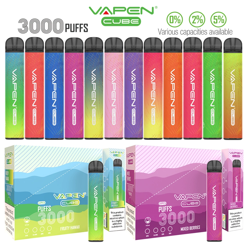 Wholesale Puffs 1000mAh Battery Vapen Cube 3000puffs Disposable Vape Pen