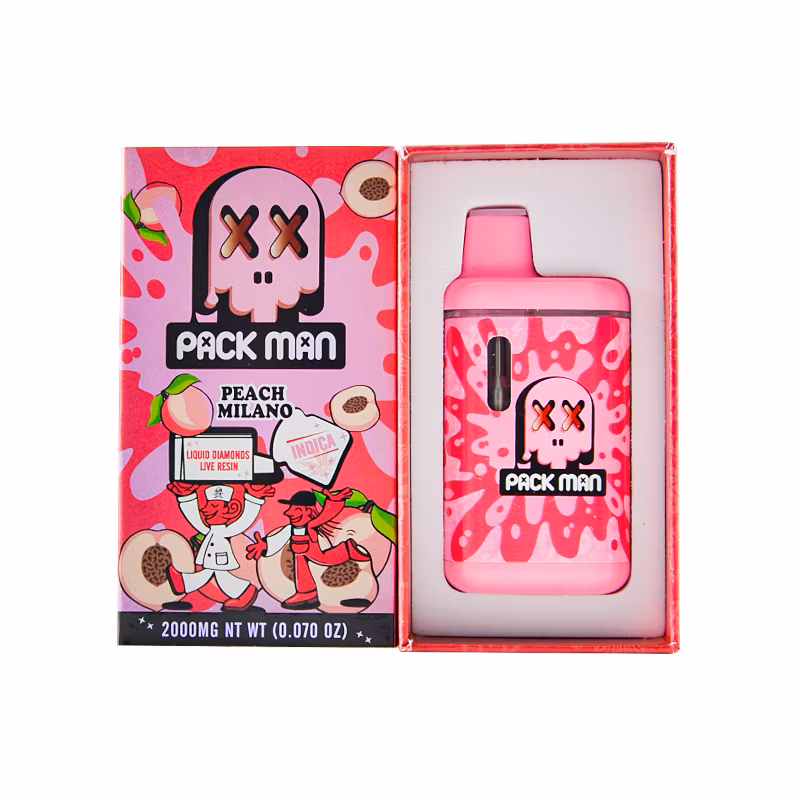 Packman 2g Disposable Liquid Diamonds + Live Resin Dispo 2000mg Empty Vape Pens Device 2 Gram Vapes
