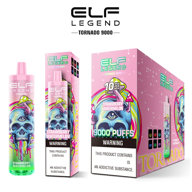 Wholesale I Disposable Vape Elf Legend Bar 9000 600 4000 5000 8000 10000 12000 15000 Puffs 0%/2%/5% Nicotine Lux E-Cig