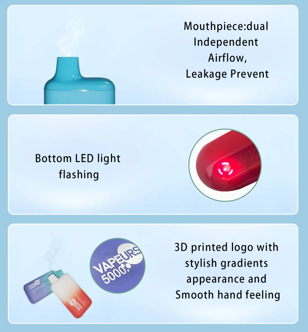 Vape No Nicotine Wholesale Disposable Vape Customized Logo and OEM/ODM Both Available in Factory Price