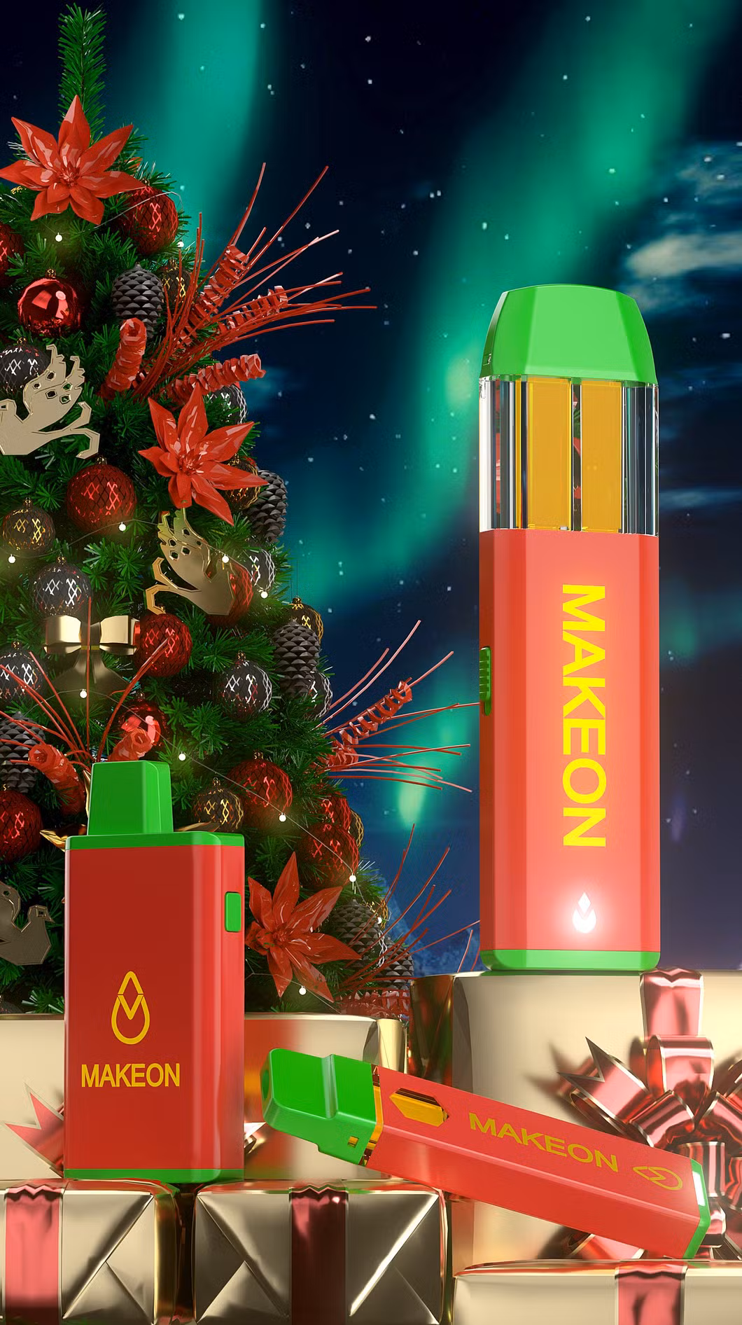 Makeon Custom Dual-Flavor Two Chamber Live Resin Thick Oil Tank Cartridge Pod Bar Updated Choices Labs Device Disposable E-Cigarette Vape Pen